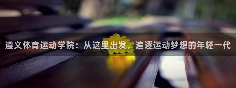 凯发官方正版app集团简介：遵义体育运动学院：从这里