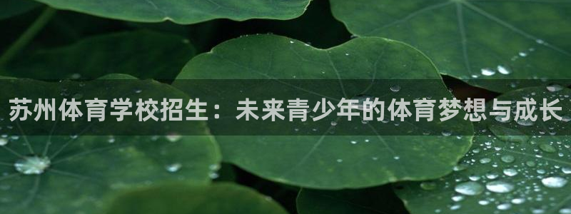 凯发官网下载平台注册流程视频：苏州体育学校招生：未来
