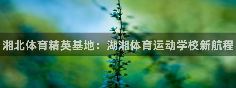 凯发官网下载招商电话地址：湘北体育精英基地：湖湘体育