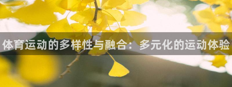 凯发官方正版app娱乐：体育运动的多样性与融合：多元化的运动