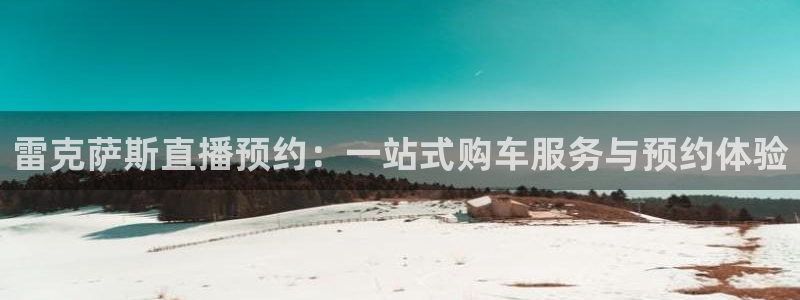 斗球直播网站：雷克萨斯直播预约：一站式购车服务与预约体验